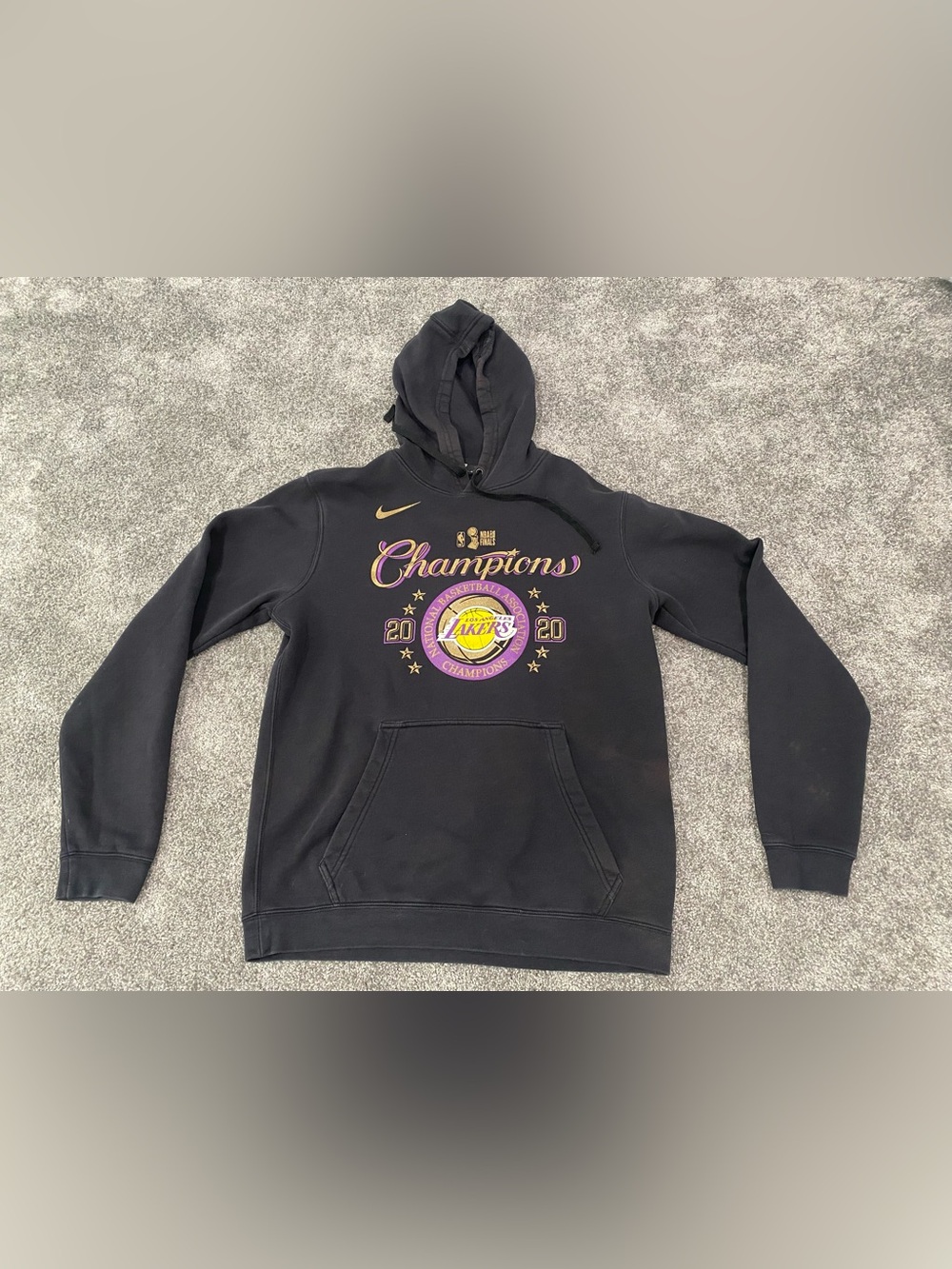 Nike Los Angeles Lakers 2020 Championship Black Size M Hoodie CT1778-010